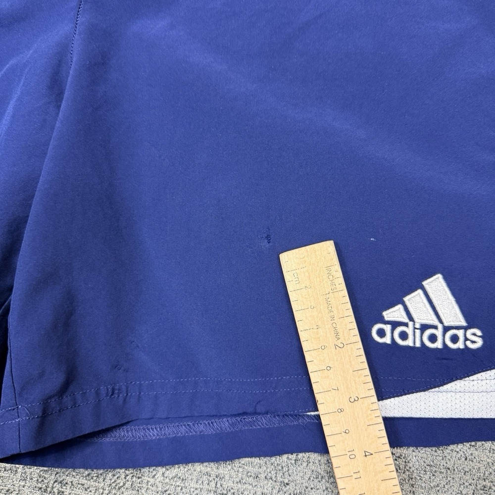 Adidas Climacool Shorts Mens L / XL Navy Blue White Soccer Athletic Y2K - Picture 10 of 10